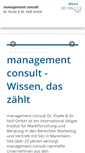 Mobile Screenshot of management-consult.de