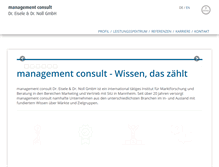 Tablet Screenshot of management-consult.de